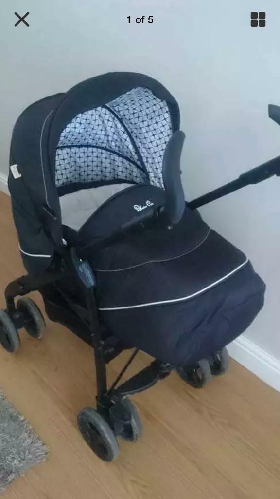 second hand silver cross travel system